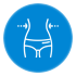 blue fat freezing icon